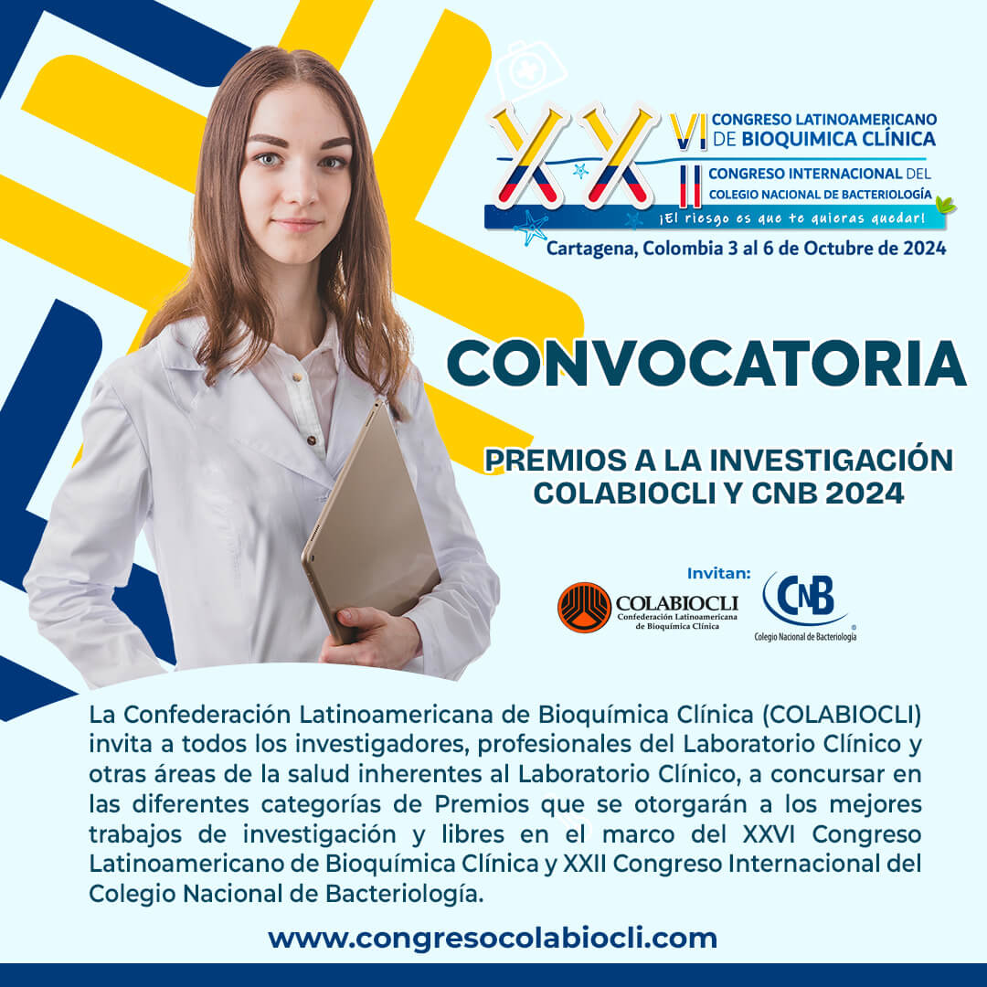 Convocatoria a Premios COLABIOCLI y CNB 2024