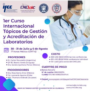 Curso Internacional sobre Gestión y Acreditación de Laboratorios Clínicos