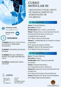 Curso Modular III de Gestión de Acreditación COLABIOCLI